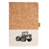 Cork And Heathered Fabric Hardcover Journal 5.5" X 8.25" Thumbnail