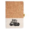 Cork And Heathered Fabric Hardcover Journal 5.5" X 8.25" Thumbnail