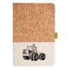 Cork And Heathered Fabric Hardcover Journal 5.5" X 8.25" Thumbnail