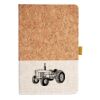 Cork And Heathered Fabric Hardcover Journal 5.5" X 8.25" Thumbnail