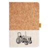 Cork And Heathered Fabric Hardcover Journal 5.5" X 8.25" Thumbnail