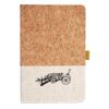 Cork And Heathered Fabric Hardcover Journal 5.5" X 8.25" Thumbnail