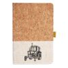 Cork And Heathered Fabric Hardcover Journal 5.5" X 8.25" Thumbnail