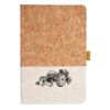 Cork And Heathered Fabric Hardcover Journal 5.5" X 8.25" Thumbnail