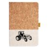 Cork And Heathered Fabric Hardcover Journal 5.5" X 8.25" Thumbnail