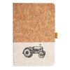 Cork And Heathered Fabric Hardcover Journal 5.5" X 8.25" Thumbnail