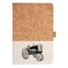 Cork And Heathered Fabric Hardcover Journal 5.5" X 8.25" Thumbnail
