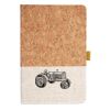 Cork And Heathered Fabric Hardcover Journal 5.5" X 8.25" Thumbnail