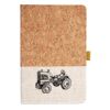 Cork And Heathered Fabric Hardcover Journal 5.5" X 8.25" Thumbnail