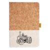 Cork And Heathered Fabric Hardcover Journal 5.5" X 8.25" Thumbnail