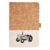 Cork And Heathered Fabric Hardcover Journal 5.5" X 8.25" Thumbnail