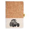 Cork And Heathered Fabric Hardcover Journal 5.5" X 8.25" Thumbnail