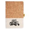 Cork And Heathered Fabric Hardcover Journal 5.5" X 8.25" Thumbnail