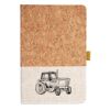 Cork And Heathered Fabric Hardcover Journal 5.5" X 8.25" Thumbnail