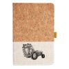 Cork And Heathered Fabric Hardcover Journal 5.5" X 8.25" Thumbnail