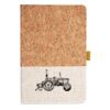 Cork And Heathered Fabric Hardcover Journal 5.5" X 8.25" Thumbnail