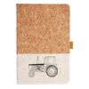 Cork And Heathered Fabric Hardcover Journal 5.5" X 8.25" Thumbnail