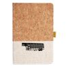 Cork And Heathered Fabric Hardcover Journal 5.5" X 8.25" Thumbnail