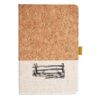 Cork And Heathered Fabric Hardcover Journal 5.5" X 8.25" Thumbnail
