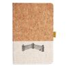 Cork And Heathered Fabric Hardcover Journal 5.5" X 8.25" Thumbnail