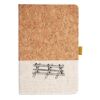 Cork And Heathered Fabric Hardcover Journal 5.5" X 8.25" Thumbnail