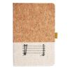 Cork And Heathered Fabric Hardcover Journal 5.5" X 8.25" Thumbnail