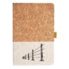 Cork And Heathered Fabric Hardcover Journal 5.5" X 8.25" Thumbnail