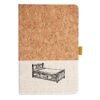 Cork And Heathered Fabric Hardcover Journal 5.5" X 8.25" Thumbnail