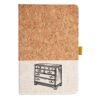 Cork And Heathered Fabric Hardcover Journal 5.5" X 8.25" Thumbnail