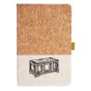Cork And Heathered Fabric Hardcover Journal 5.5" X 8.25" Thumbnail