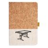 Cork And Heathered Fabric Hardcover Journal 5.5" X 8.25" Thumbnail