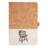 Cork And Heathered Fabric Hardcover Journal 5.5" X 8.25" Thumbnail