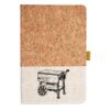 Cork And Heathered Fabric Hardcover Journal 5.5" X 8.25" Thumbnail