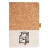 Cork And Heathered Fabric Hardcover Journal 5.5" X 8.25" Thumbnail