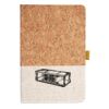 Cork And Heathered Fabric Hardcover Journal 5.5" X 8.25" Thumbnail