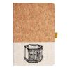 Cork And Heathered Fabric Hardcover Journal 5.5" X 8.25" Thumbnail
