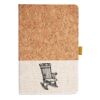 Cork And Heathered Fabric Hardcover Journal 5.5" X 8.25" Thumbnail