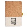 Cork And Heathered Fabric Hardcover Journal 5.5" X 8.25" Thumbnail