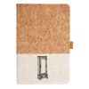 Cork And Heathered Fabric Hardcover Journal 5.5" X 8.25" Thumbnail