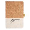 Cork And Heathered Fabric Hardcover Journal 5.5" X 8.25" Thumbnail