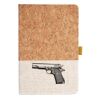 Cork And Heathered Fabric Hardcover Journal 5.5" X 8.25" Thumbnail