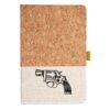 Cork And Heathered Fabric Hardcover Journal 5.5" X 8.25" Thumbnail
