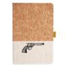 Cork And Heathered Fabric Hardcover Journal 5.5" X 8.25" Thumbnail