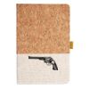 Cork And Heathered Fabric Hardcover Journal 5.5" X 8.25" Thumbnail