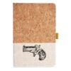 Cork And Heathered Fabric Hardcover Journal 5.5" X 8.25" Thumbnail