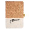 Cork And Heathered Fabric Hardcover Journal 5.5" X 8.25" Thumbnail