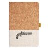 Cork And Heathered Fabric Hardcover Journal 5.5" X 8.25" Thumbnail