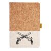 Cork And Heathered Fabric Hardcover Journal 5.5" X 8.25" Thumbnail