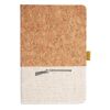 Cork And Heathered Fabric Hardcover Journal 5.5" X 8.25" Thumbnail