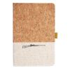 Cork And Heathered Fabric Hardcover Journal 5.5" X 8.25" Thumbnail